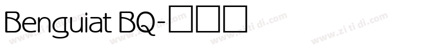 Benguiat BQ字体转换